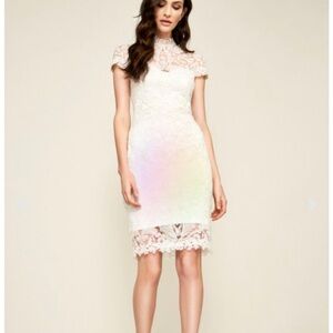 Elegant White Lace Dress